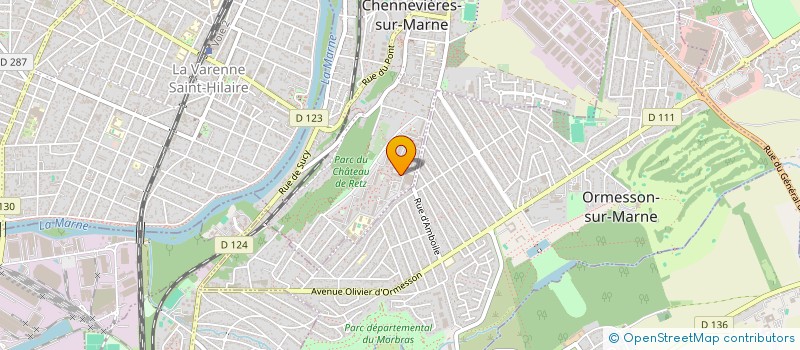 localisation de l'entreprise SC DE PARTICIPATION FONCIERE à CHENNEVIERES-SUR-MARNE