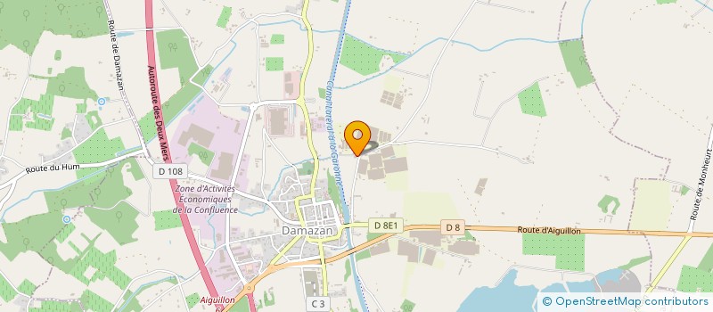 localisation de l'entreprise SC DE SABRET  DAMAZAN