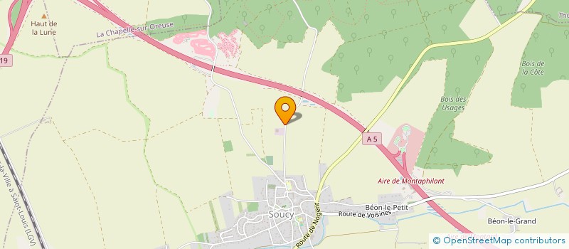 localisation de l'entreprise SC DE SAINT MARTIN à SOUCY