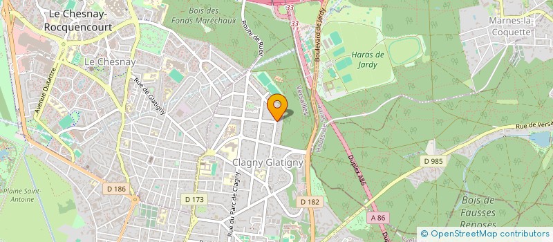 localisation de l'entreprise SC DE TOURNAY  VERSAILLES