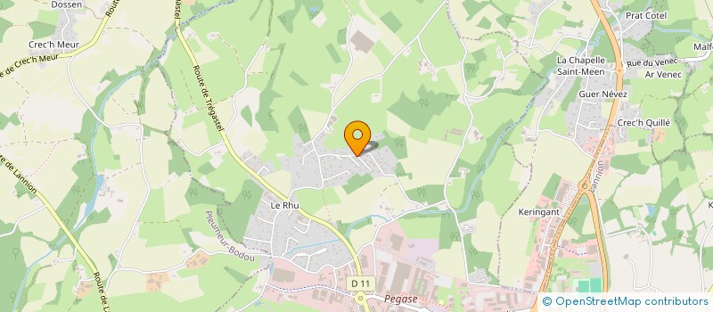 localisation de l'entreprise SC DE TROHILLIO  LANNION