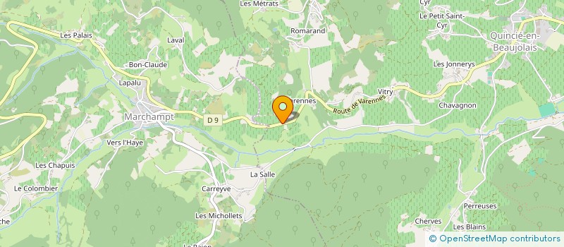 localisation de l'entreprise SC DE VARENNE à QUINCIE-EN-BEAUJOLAIS