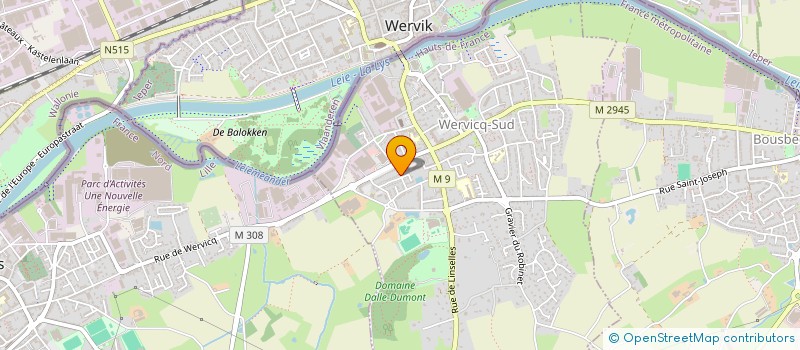 localisation de l'entreprise SC DEGLINGUOS  WERVICQ-SUD