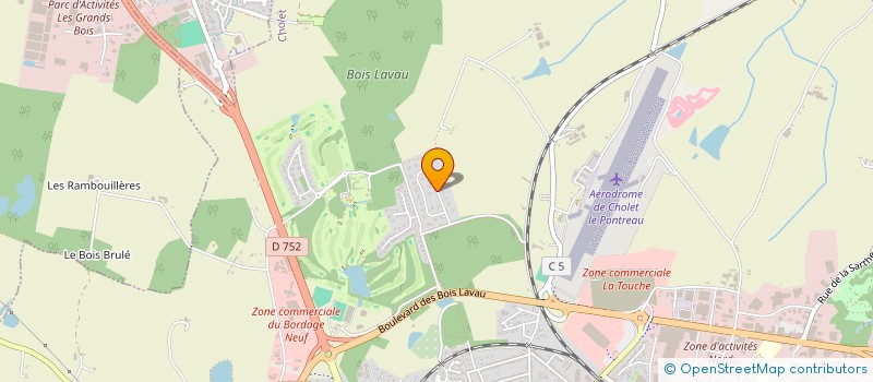 localisation de l'entreprise SC DELALANDE à CHOLET