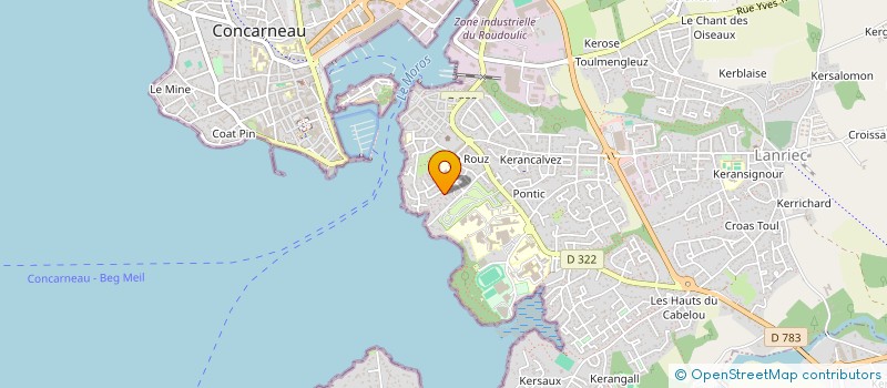 localisation de l'entreprise SC DELANDE à CONCARNEAU