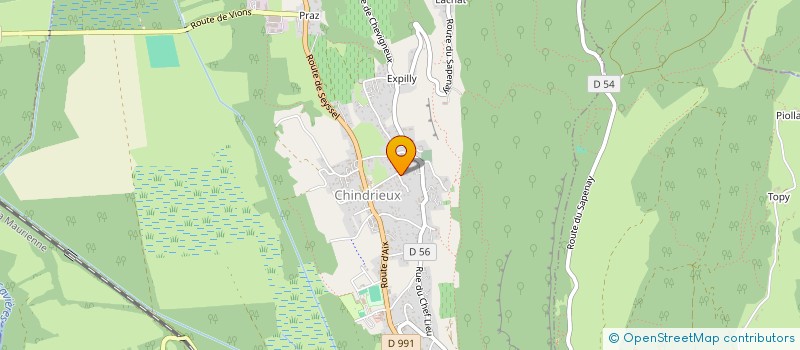 localisation de l'entreprise SC DES 2 LACS  CHINDRIEUX