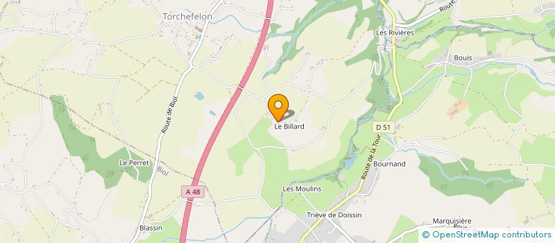 localisation de l'entreprise SC DES ANGES  TORCHEFELON