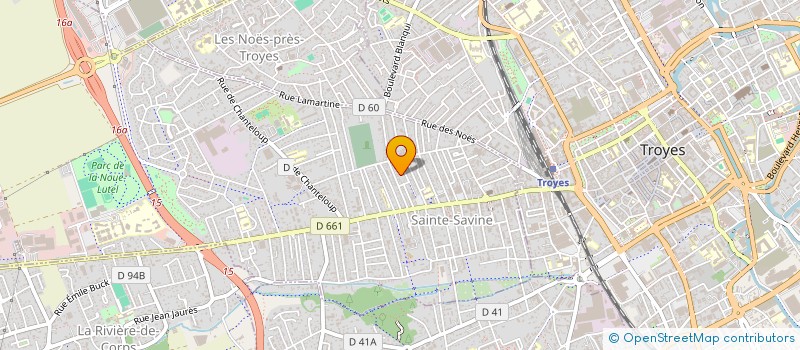 localisation de l'entreprise SC DES ASCENDANCES  SAINTE-SAVINE