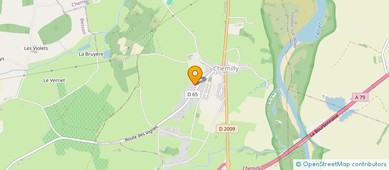 localisation de l'entreprise SC DES BERGES  CHEMILLY