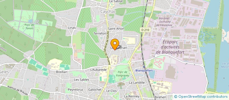 localisation de l'entreprise SC DES CHENES à BLANQUEFORT