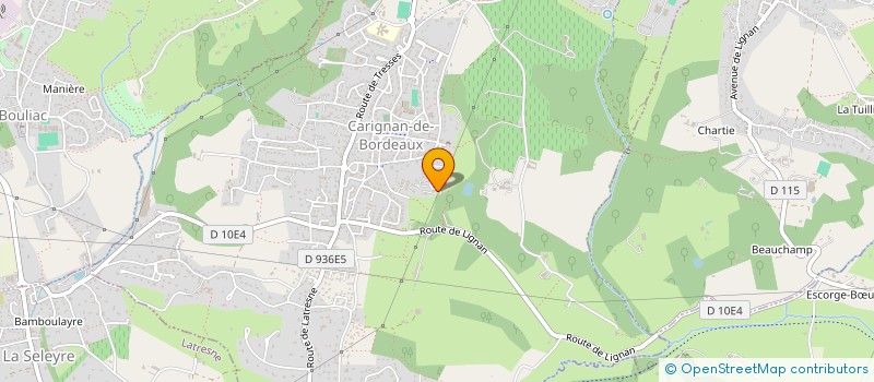 localisation de l'entreprise SC DES CHENES  CARIGNAN-DE-BORDEAUX
