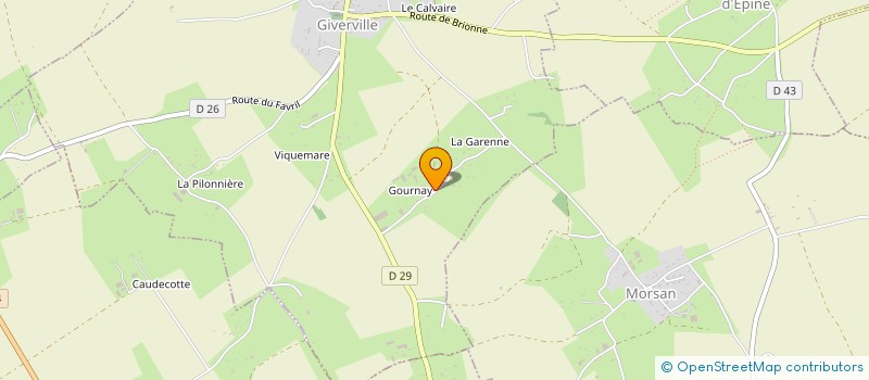 localisation de l'entreprise SC DES ERABLES  GIVERVILLE