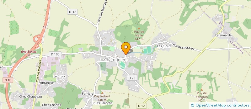 localisation de l'entreprise SC DES FOURS A CHAUX à CHAMPNIERS