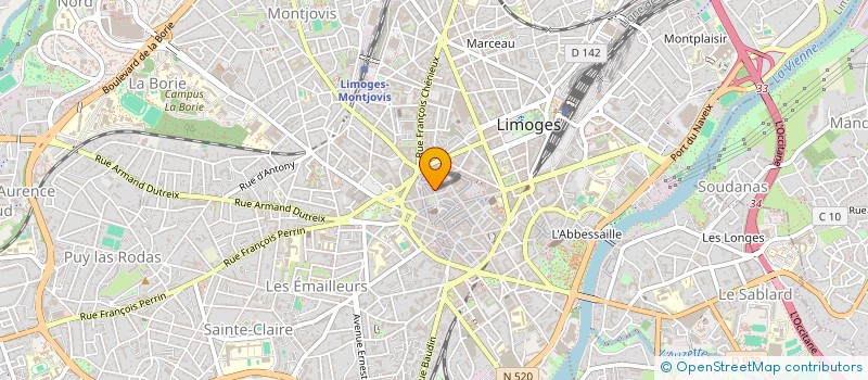 localisation de l'entreprise SC DES GATINES à LIMOGES