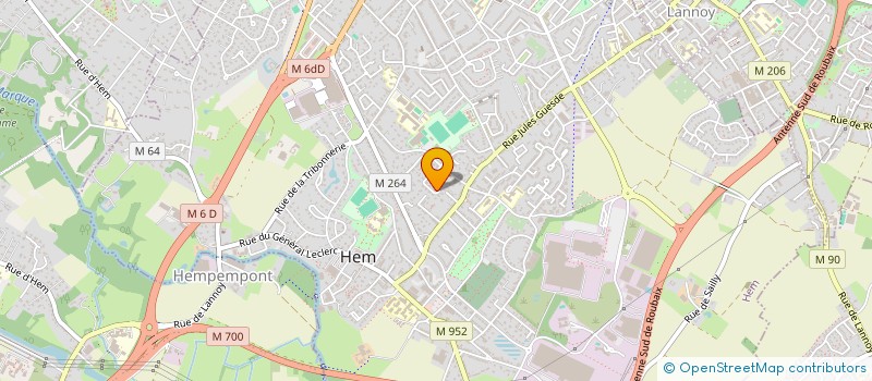 localisation de l'entreprise SC DES HAUTCLERES  HEM