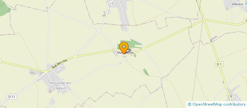 localisation de l'entreprise SC DES JONQUILLES  HOUVILLE-EN-VEXIN