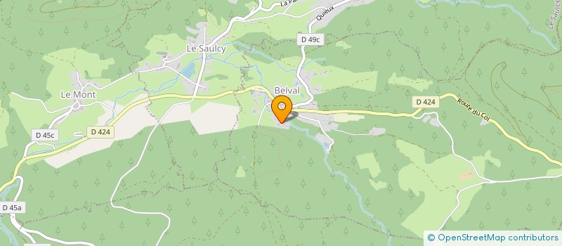 localisation de l'entreprise SC DES LACS  BELVAL