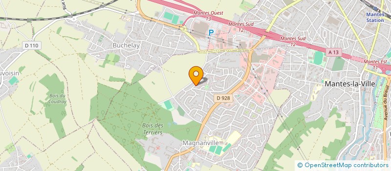 localisation de l'entreprise SC DES ORMES  MAGNANVILLE