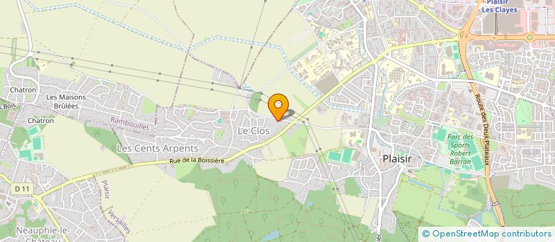 localisation de l'entreprise SC DES PARKINGS DU VILLAGE  PLAISIR