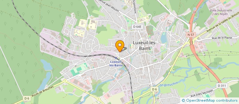localisation de l'entreprise SC DES VIGNES à LUXEUIL-LES-BAINS