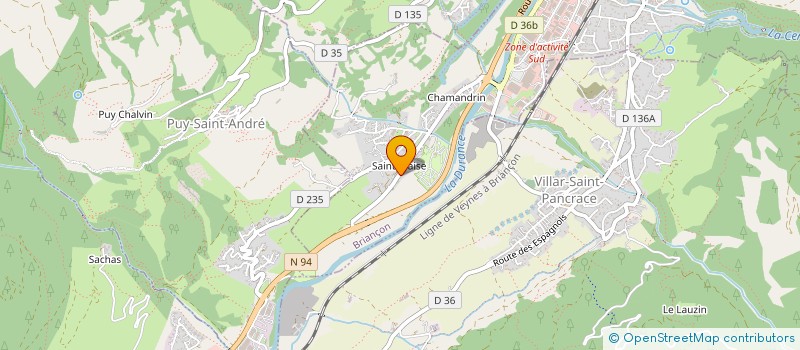 localisation de l'entreprise SC DHA à BRIANCON