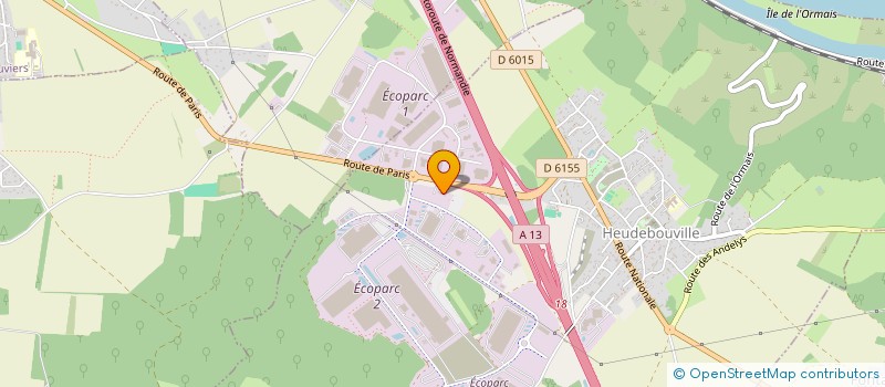 localisation de l'entreprise SC DIFFUSION NORD OUEST  ACQUIGNY