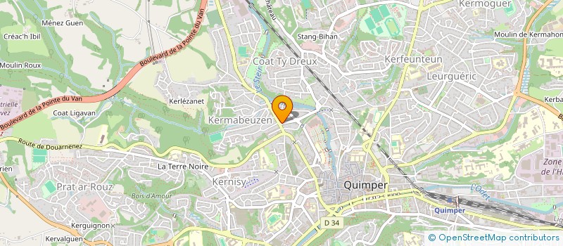 localisation de l'entreprise SC DIOPTRIE à QUIMPER