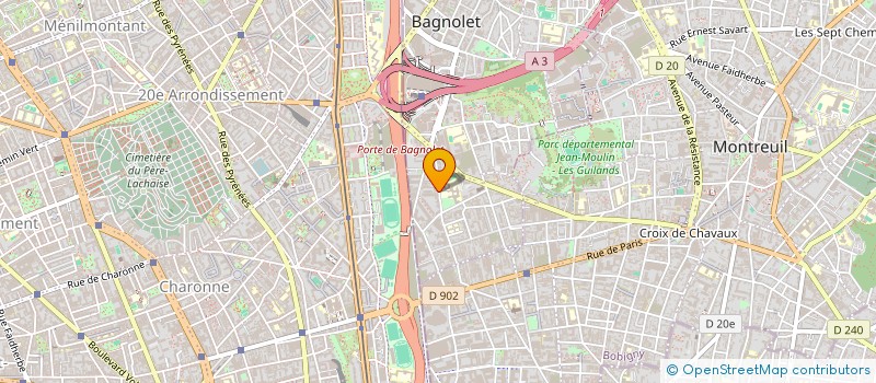 localisation de l'entreprise SC DISTRIBUTIONS à BAGNOLET