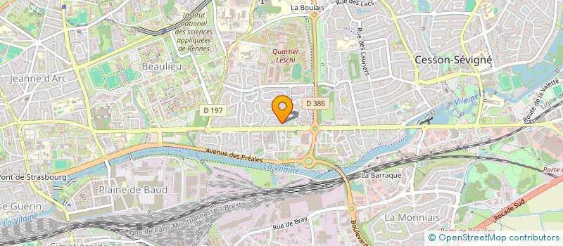 localisation de l'entreprise SC DJEMAME  CESSON-SEVIGNE