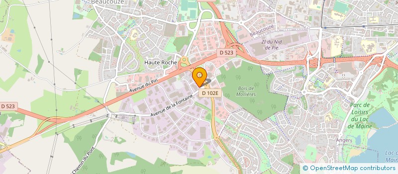 localisation de l'entreprise SC DMB à BEAUCOUZE