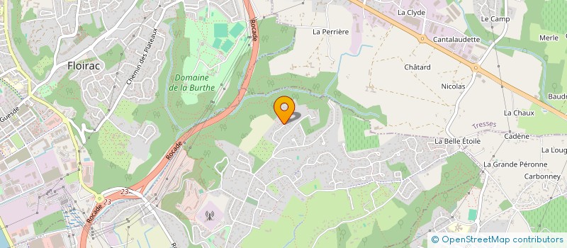 localisation de l'entreprise SC DOMAINE DE CLUZEL  BOULIAC