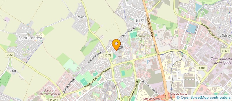 localisation de l'entreprise SC DOMINIQUE à CAEN