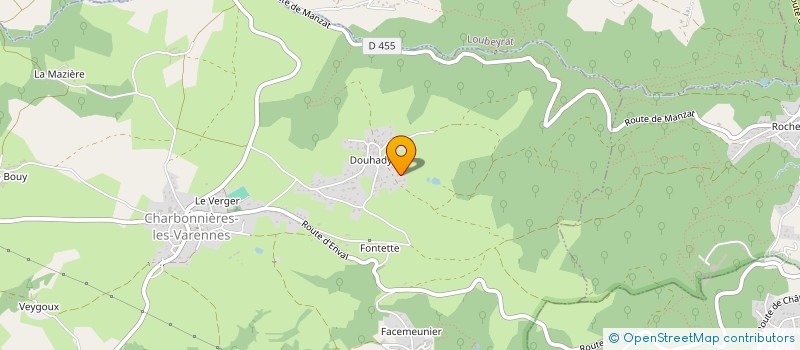 localisation de l'entreprise SC DOUHADY  CHARBONNIERES-LES-VARENNES