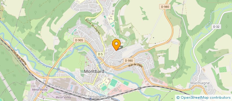 localisation de l'entreprise SC DRYALYS  MONTBARD