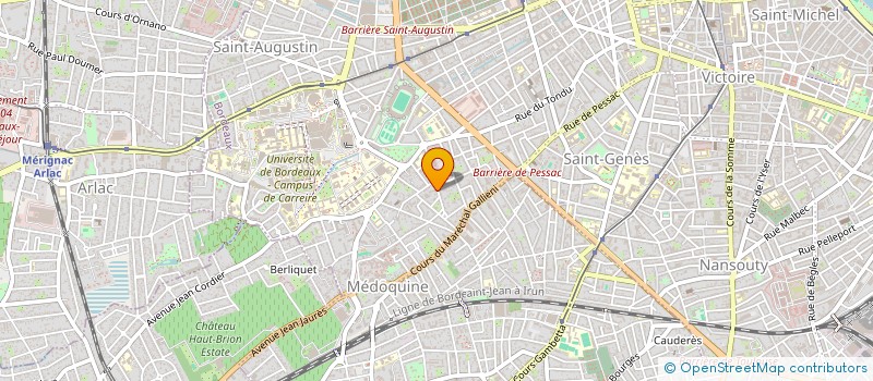 localisation de l'entreprise SC DU 19 RUE BREMONTIER  BORDEAUX