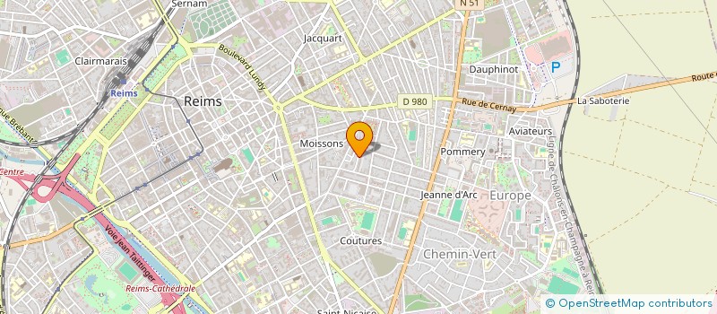 localisation de l'entreprise SC DU 5 F  REIMS