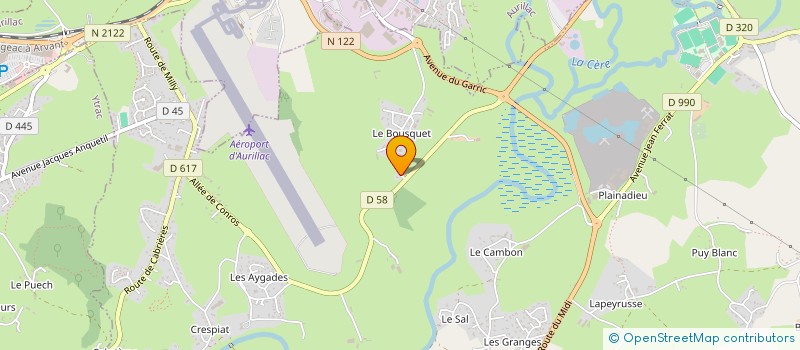 localisation de l'entreprise SC DU BOUSQUET à ARPAJON-SUR-CERE