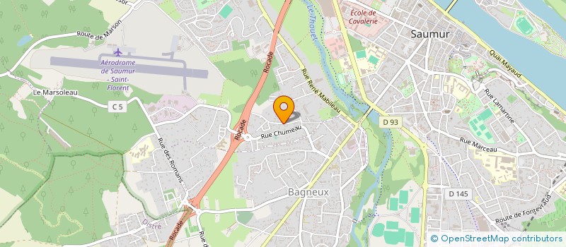 localisation de l'entreprise SC DU CLOS  SAUMUR