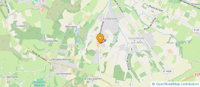 localisation de l'entreprise SC DU DOMAINE DU LIEU FERAL à GONNEVILLE-SUR-MER