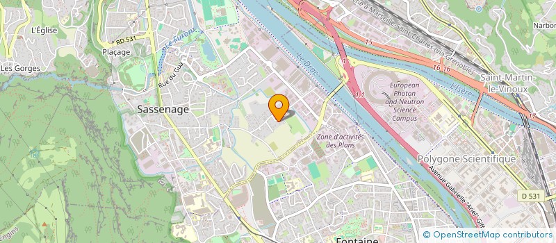 localisation de l'entreprise SC DU DRAC  SASSENAGE