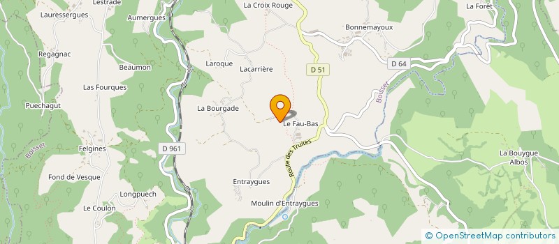 localisation de l'entreprise SC DU FAU BAS à BOISSET