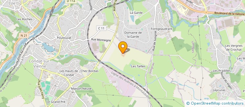 localisation de l'entreprise SC DU GUE  CONDAT-SUR-VIENNE