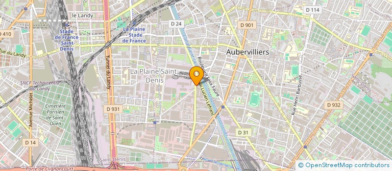 localisation de l'entreprise SC DU JOLI COQ  AUBERVILLIERS