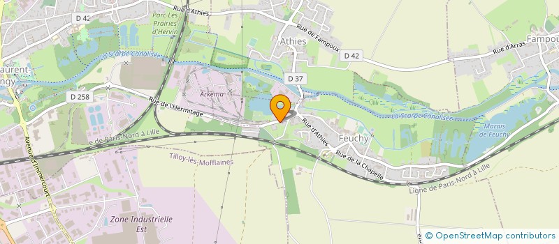 localisation de l'entreprise SC DU MARAIS  FEUCHY