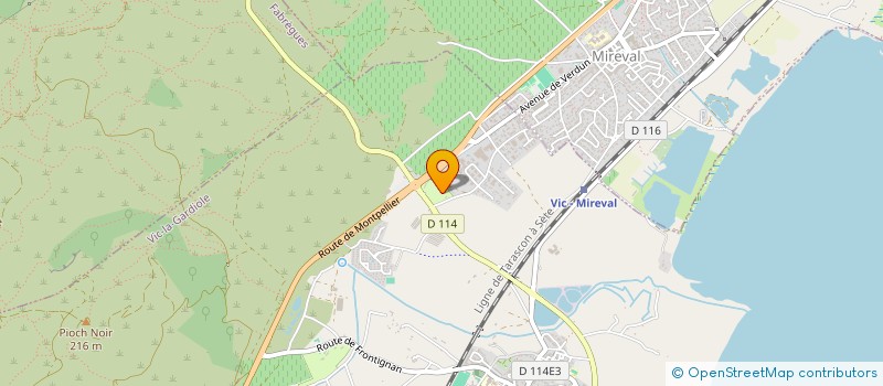 localisation de l'entreprise SC DU MONT BOTTIN  VIC-LA-GARDIOLE