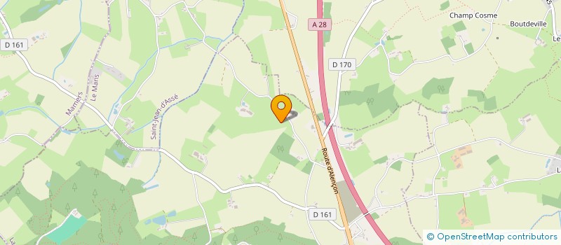 localisation de l'entreprise SC DU P'TIT ROUSSARD  LA BAZOGE