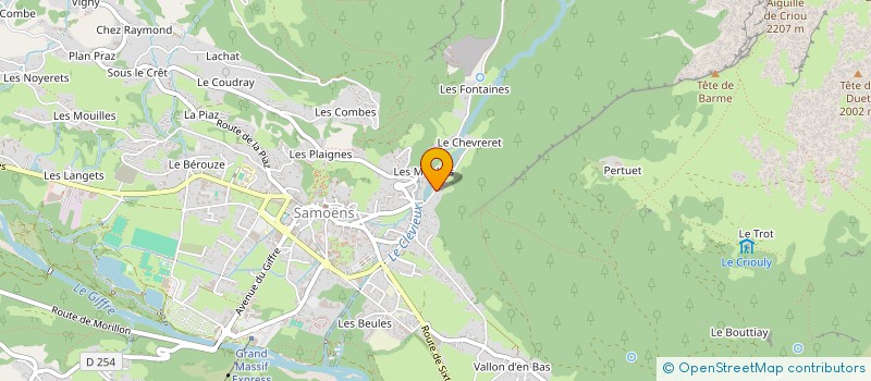 localisation de l'entreprise SC DU RELAIS DES VALLEES  SAMOENS