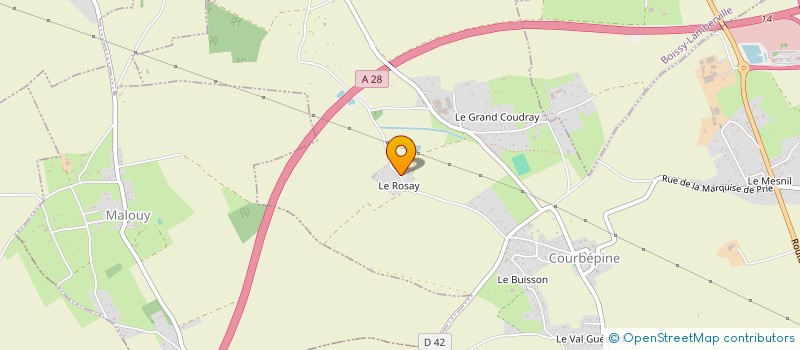 localisation de l'entreprise SC DU ROSAY  COURBEPINE