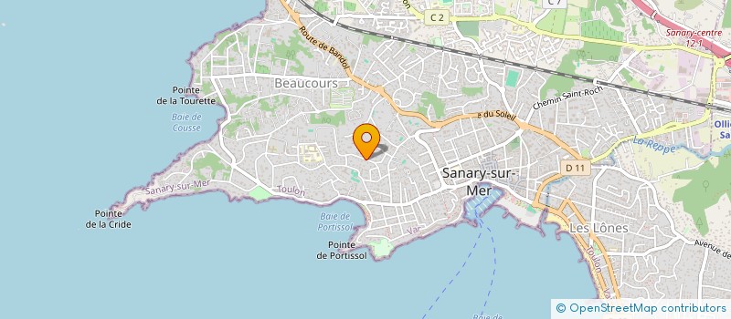 localisation de l'entreprise SC DU VAL D'AZUR à SANARY-SUR-MER
