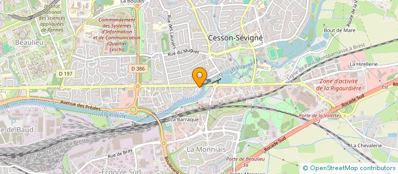 localisation de l'entreprise SC DUBORD  CESSON-SEVIGNE